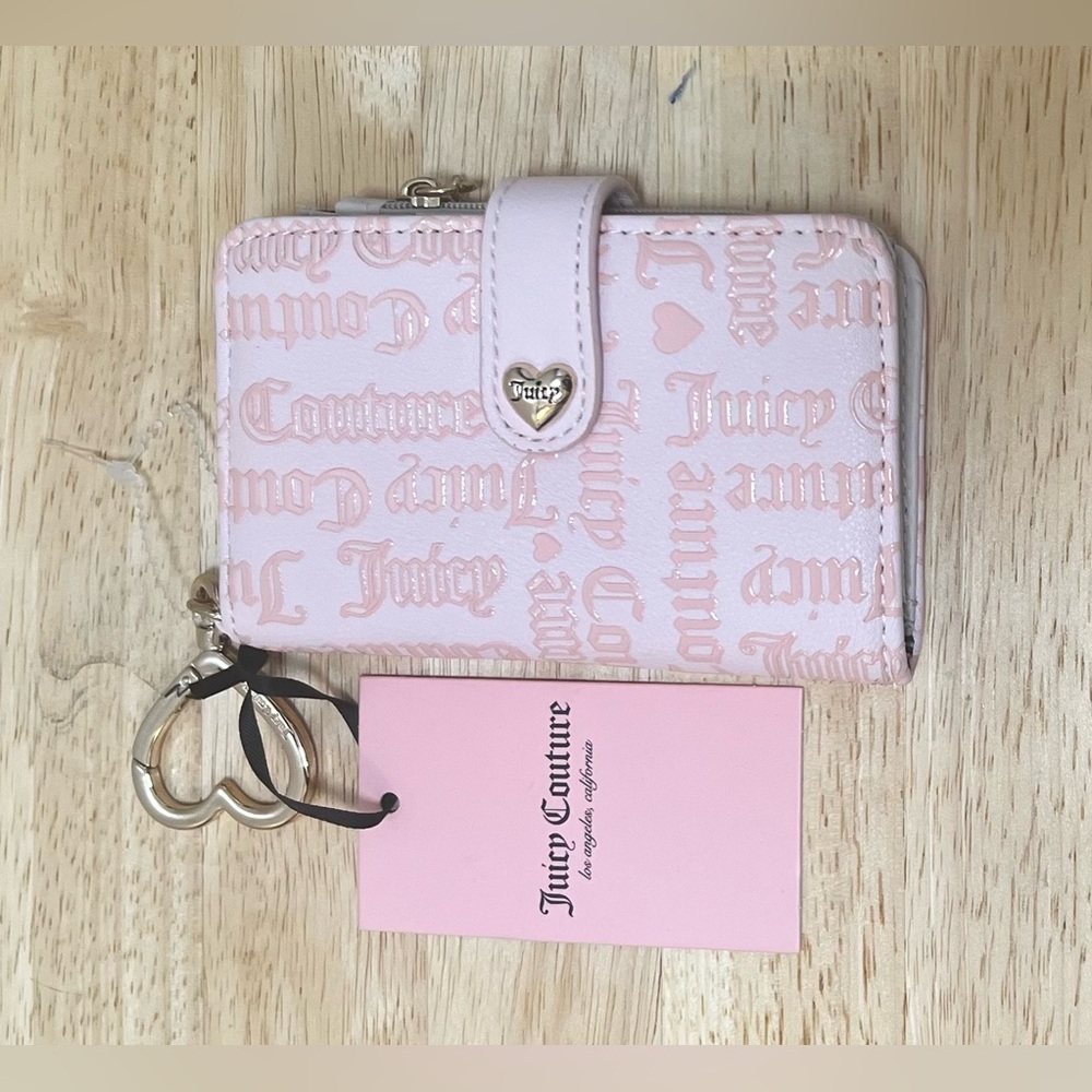 Juicy Couture Pink Wallet with Heart Charm